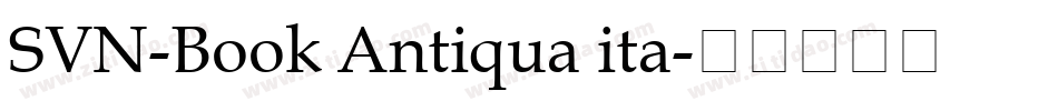 SVN-Book Antiqua ita字体转换